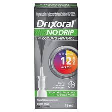 Drixoral No Drip W/Cooling Menthol 15ML — cough and cold relief at The Boardwalk Pharmacy, Kitchener-Waterloo