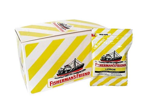 Fisherman's Friend Sucrose Free Lemon (1) — cough and cold relief at The Boardwalk Pharmacy, Kitchener-Waterloo