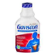 Gaviscon Liquid Icy Mint Heartburn 600ML — stomach aid at The Boardwalk Pharmacy, Kitchener-Waterloo