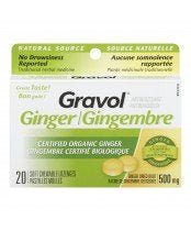 Gravol Ginger Nat Source SFT Loz (20) — stomach aid at The Boardwalk Pharmacy, Kitchener-Waterloo