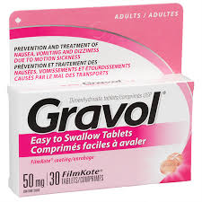 Gravol Tablets 50MG (30) — stomach aid at The Boardwalk Pharmacy, Kitchener-Waterloo