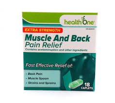 H One Muscle & Back X-Strength Tabs 18's — health one at The Boardwalk Pharmacy, Kitchener-Waterloo