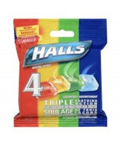 Halls Cough Drops Assorted 4's — cough and cold relief at The Boardwalk Pharmacy, Kitchener-Waterloo