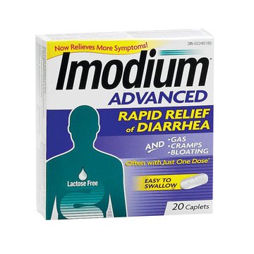 Imodium Advanced Caplet 20's — stomach aid at The Boardwalk Pharmacy, Kitchener-Waterloo