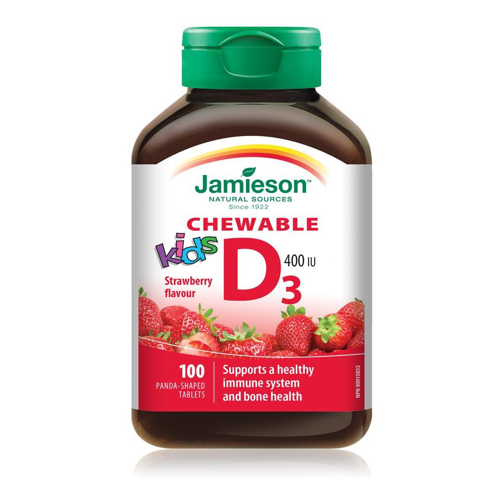 Jamieson Chew Vitamin D For Kids 100's — vitamin supplement at The Boardwalk Pharmacy, Kitchener-Waterloo