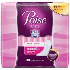 Poise Max Long Pads 39's - The Boardwalk Pharmacy