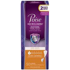 Poise Microliners Long Length 50's — incontinence at The Boardwalk Pharmacy, Kitchener-Waterloo