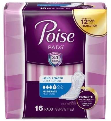 Poise Pads Extra Plus 16's — incontinence at The Boardwalk Pharmacy, Kitchener-Waterloo