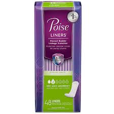 Poise Panty Liners Very Light 48's — incontinence at The Boardwalk Pharmacy, Kitchener-Waterloo