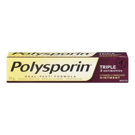 Polysporin Cream 30G — first aid at The Boardwalk Pharmacy, Kitchener-Waterloo