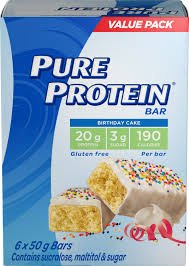 Pure Protein Birthday Cake Value Pack 6/50G — meal replacement at The Boardwalk Pharmacy, Kitchener-Waterloo