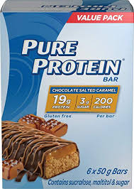 Pure Protein Chocolate Salted Caramel 6X50G — meal replacement at The Boardwalk Pharmacy, Kitchener-Waterloo