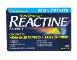 Reactine Tabs X-Strong 10MG 48's — allergy relief at The Boardwalk Pharmacy, Kitchener-Waterloo