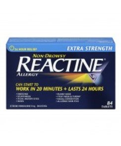Reactine Tabs X-Strong 84's — allergy relief at The Boardwalk Pharmacy, Kitchener-Waterloo