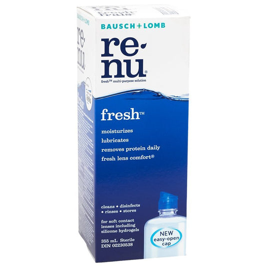 Renu Multiplus Solo 355ML — eye care at The Boardwalk Pharmacy, Kitchener-Waterloo