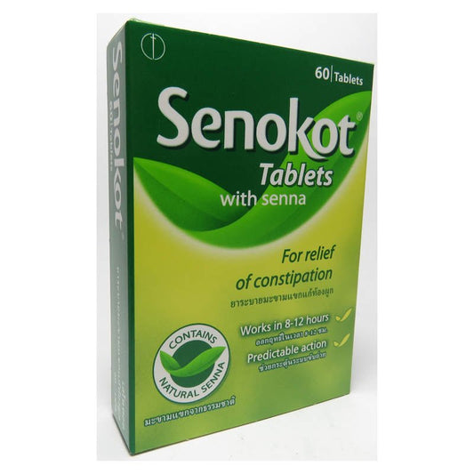 Senokot-S Tabs 60's — stomach aid at The Boardwalk Pharmacy, Kitchener-Waterloo