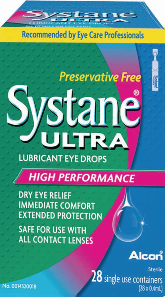 Systane Ultra Preservative Free 28's — eye care at The Boardwalk Pharmacy, Kitchener-Waterloo