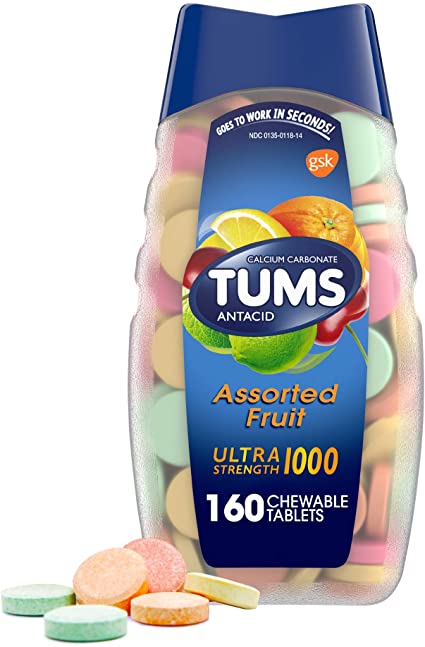 TUMS Ultra Assorted Fruit 160's — stomach aid at The Boardwalk Pharmacy, Kitchener-Waterloo