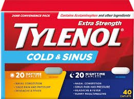Tylenol Cold/Sinus Day/Night X-Strong Caplets 20's — cough and cold relief at The Boardwalk Pharmacy, Kitchener-Waterloo