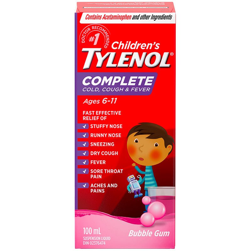 Tylenol Complete Child Cough & Fever 100ML – The Boardwalk Pharmacy