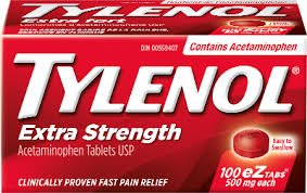 Tylenol Extra Strength Tablets 100's — pain relief at The Boardwalk Pharmacy, Kitchener-Waterloo