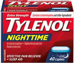 Tylenol X-Strength Nighttime 40's — pain relief at The Boardwalk Pharmacy, Kitchener-Waterloo