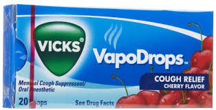Vicks Cherry 20's — cough and cold relief at The Boardwalk Pharmacy, Kitchener-Waterloo