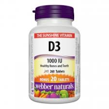 Webber Vitamin D3 1000IU BNS Tabs260's - The Boardwalk Pharmacy